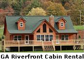 North Georgia Mountains Riverfront Cabin For Rent